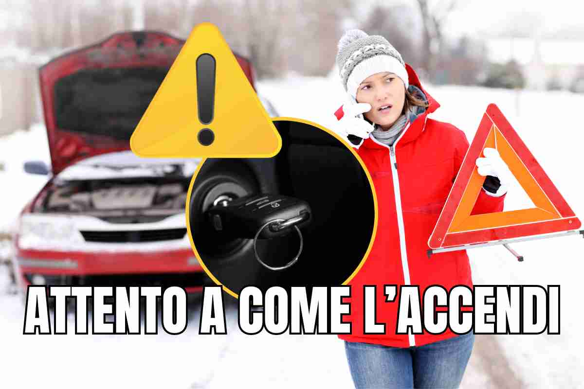 accensione auto inverno